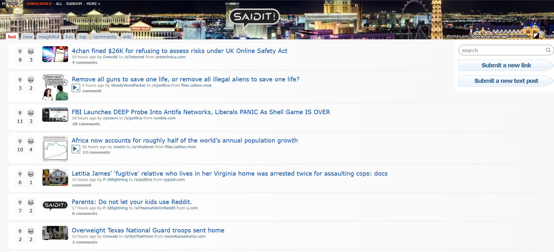 SaidIt.net | أفضل المواقع المشابهة لـ Reddit