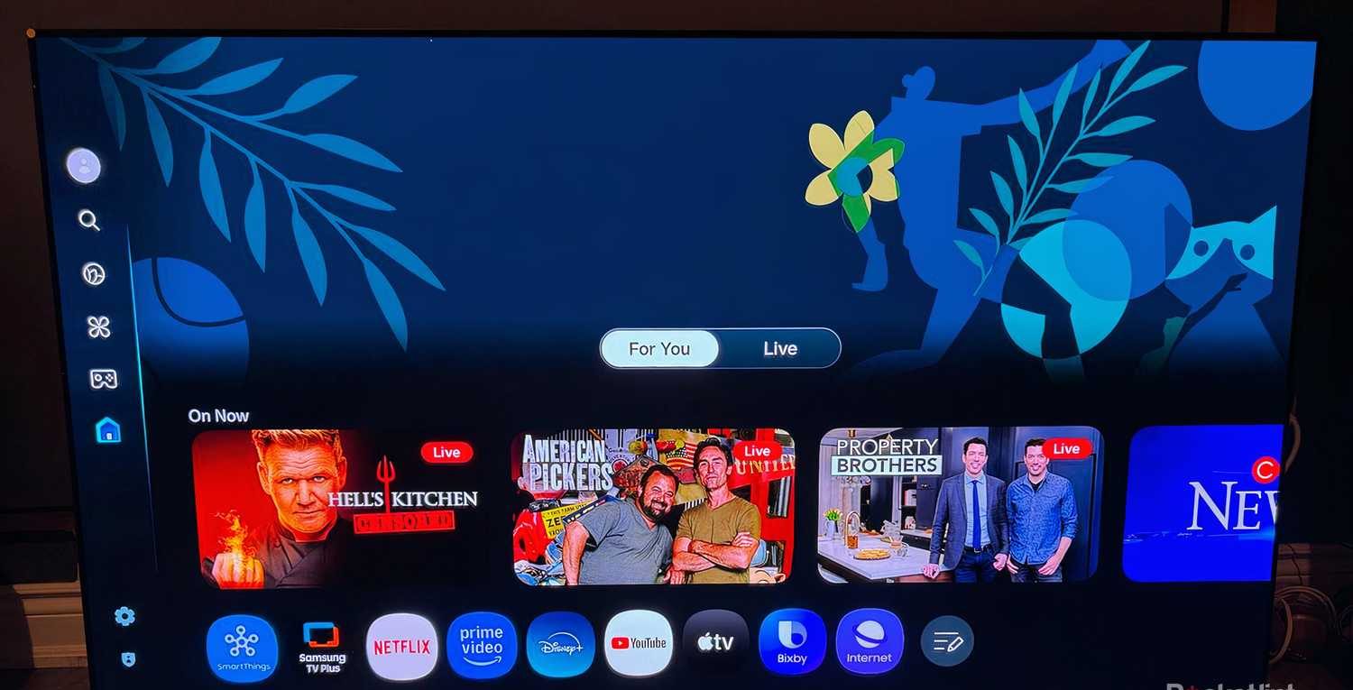 Tizen على تلفزيون Samsung OLED S90F الذكي.