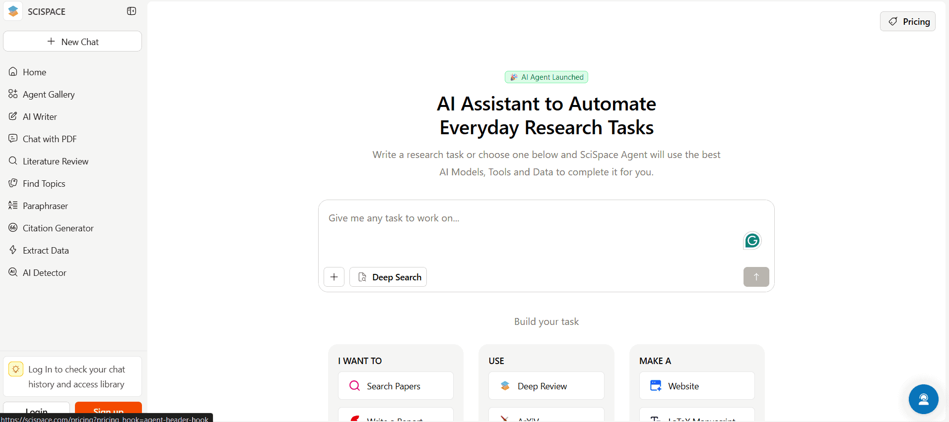 Scispace | أفضل بدائل NotebookLM
