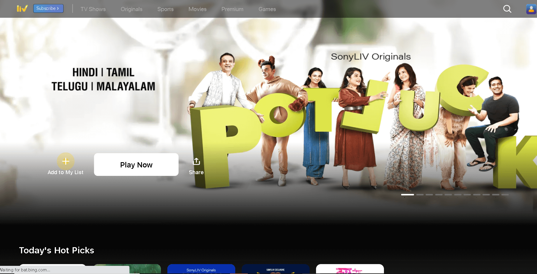 SonyLIV الأفضل