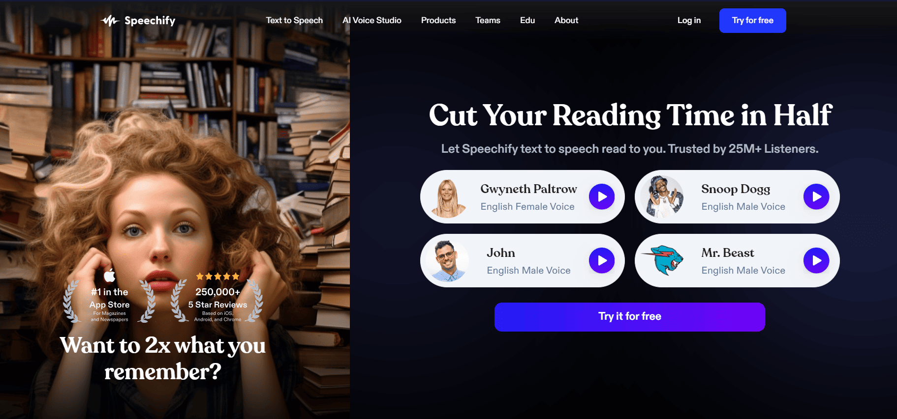 Speechify | بدائل لـ Audible