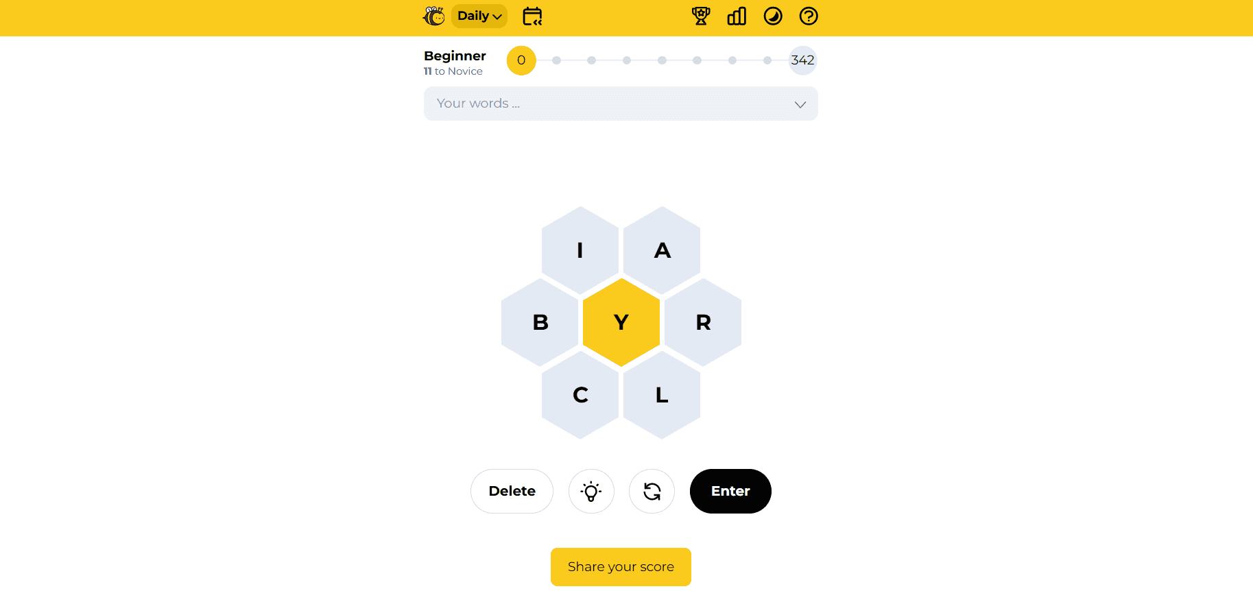Spellbee | أفضل ألعاب تهجئة مجانية مثل NYT