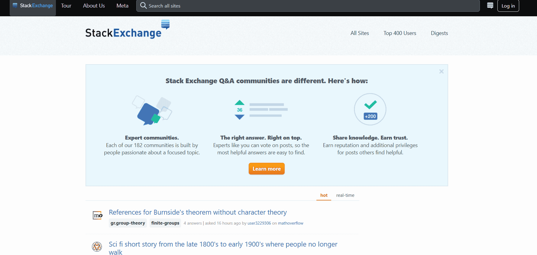 Stack Exchange | أفضل المواقع المشابهة لـ Reddit