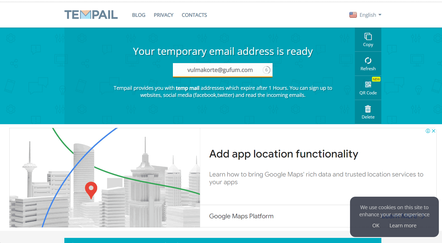 Tempail | أفضل بدائل EmailOnDeck
