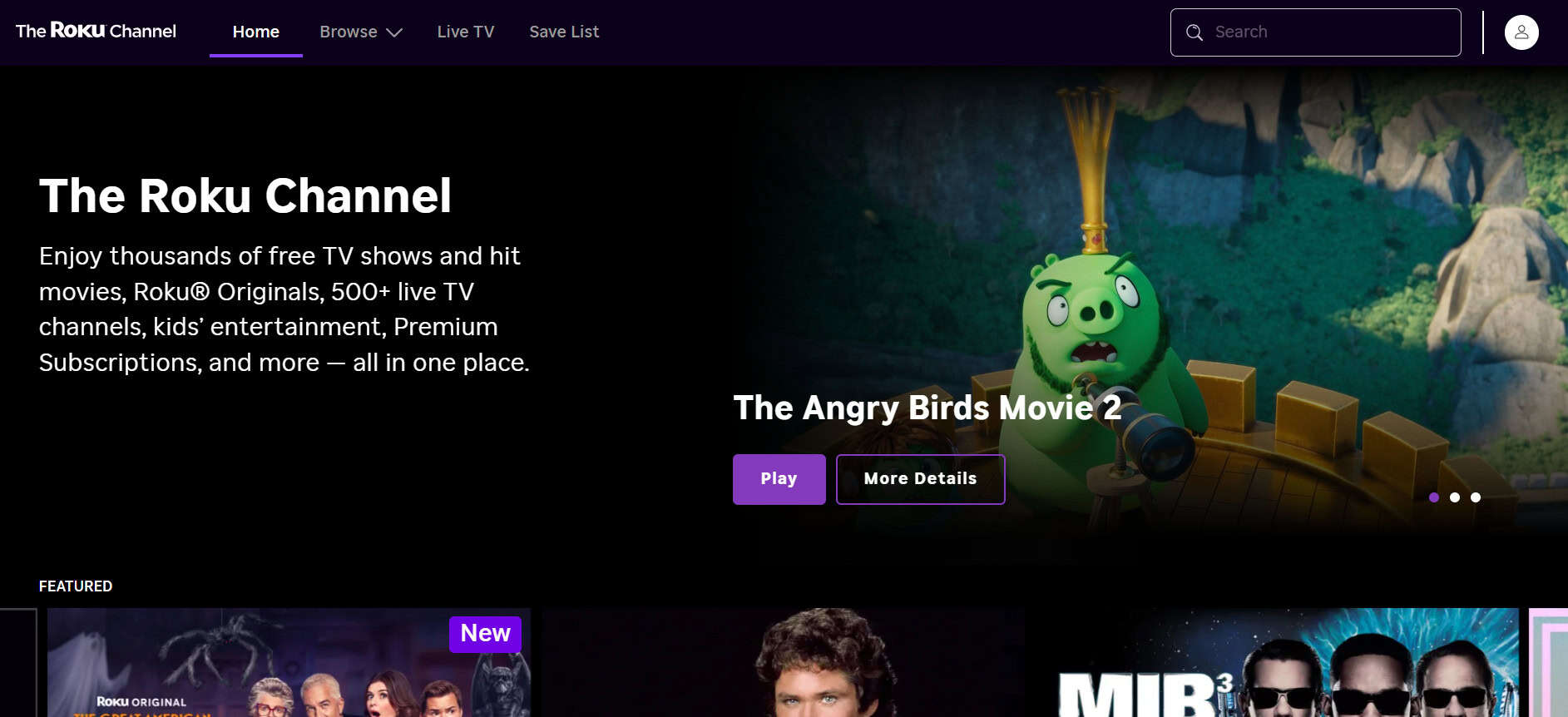 The Roku Channel | أفضل تطبيقات التلفزيون المباشر المجانية لأجهزة Android و iOS