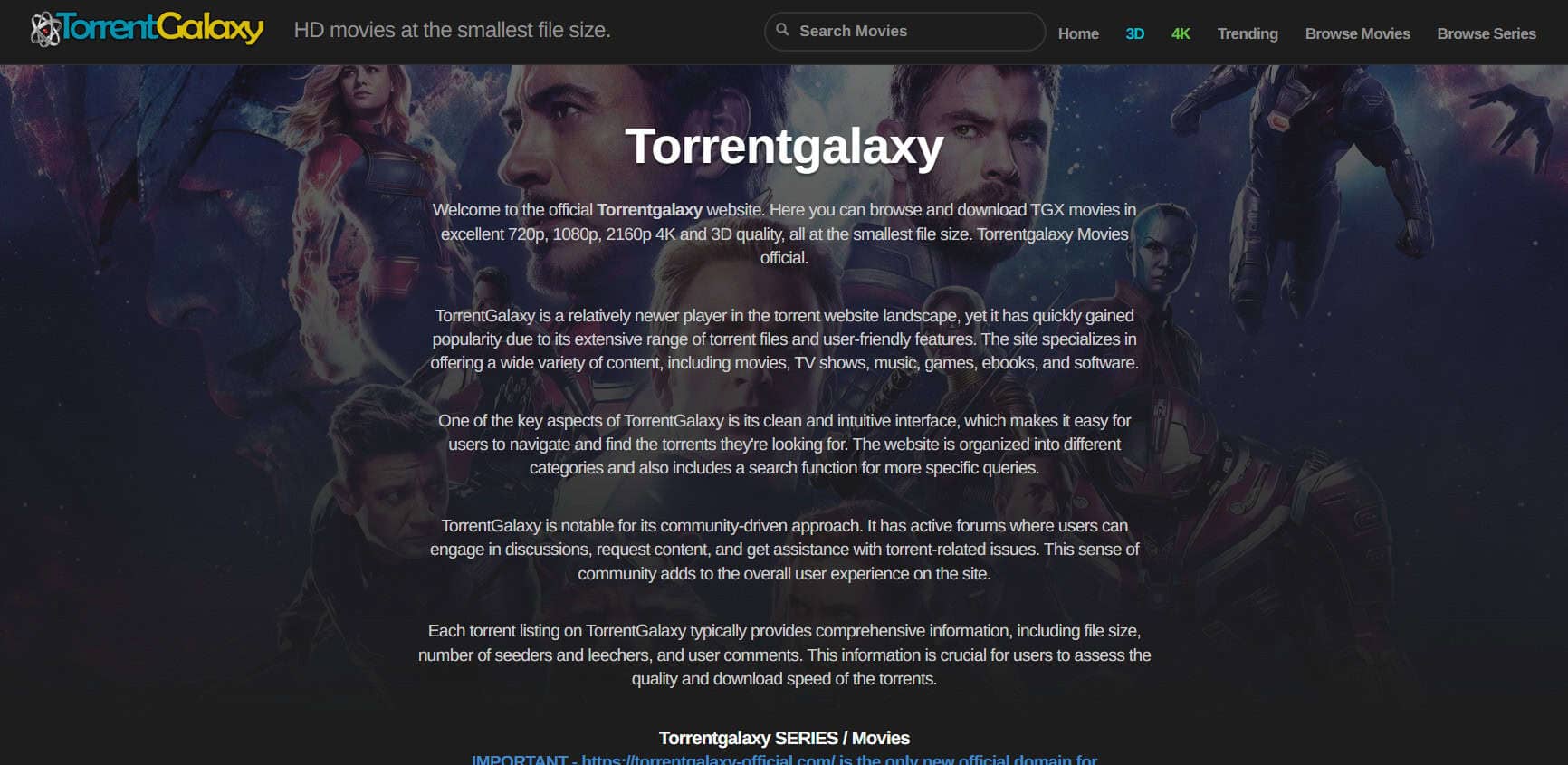 TorrentGalaxy | Best Torrenting Websites in 2025