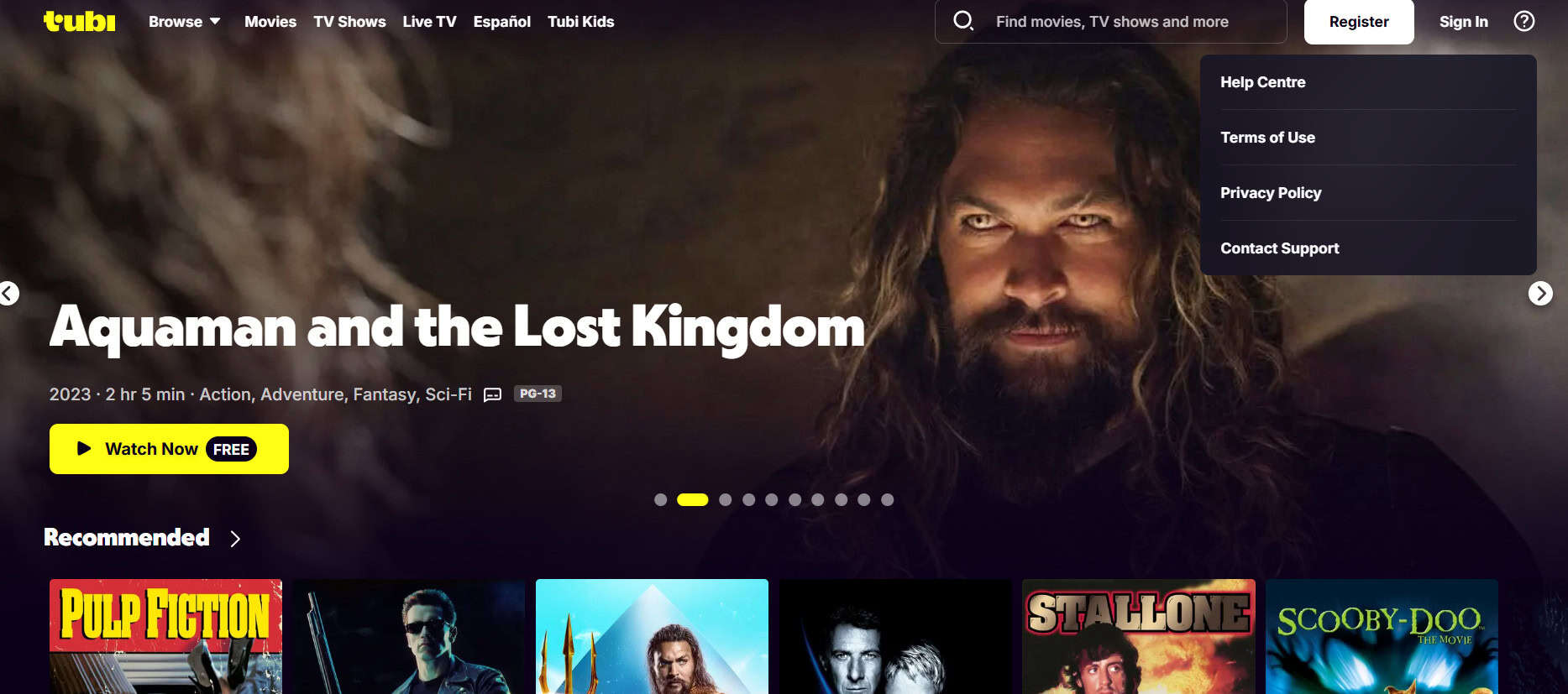 Tubi | أفضل بدائل Putlocker