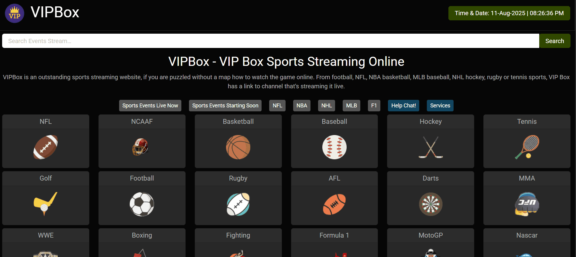 Vipbox | أفضل المواقع لمشاهدة مباريات NFL مجانًا