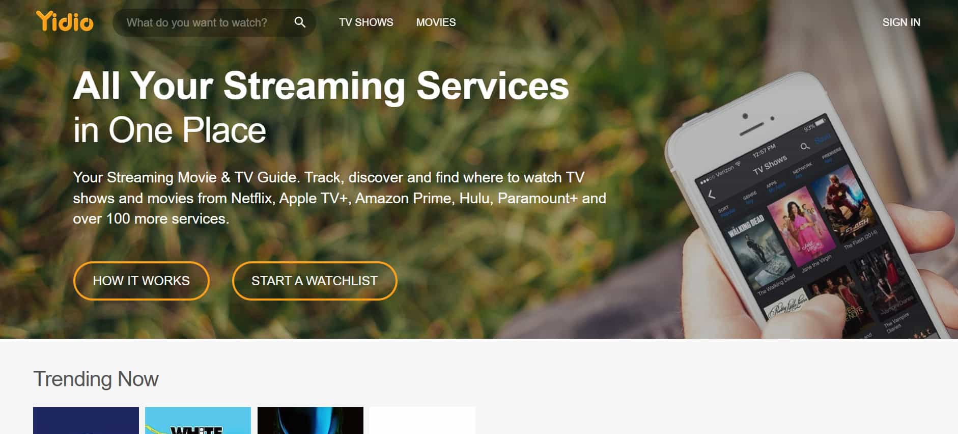 yidio | أفضل تطبيقات البث التلفزيوني المباشر المجانية لـ Android و iOS