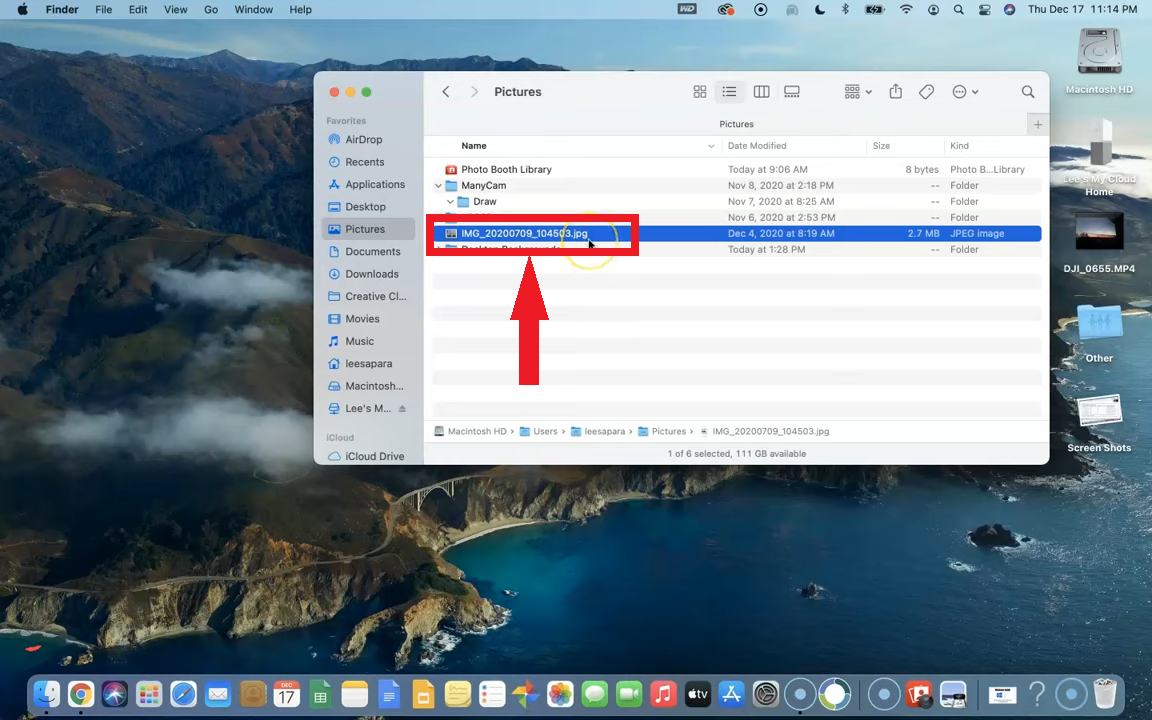 افتح الصورة في Preview