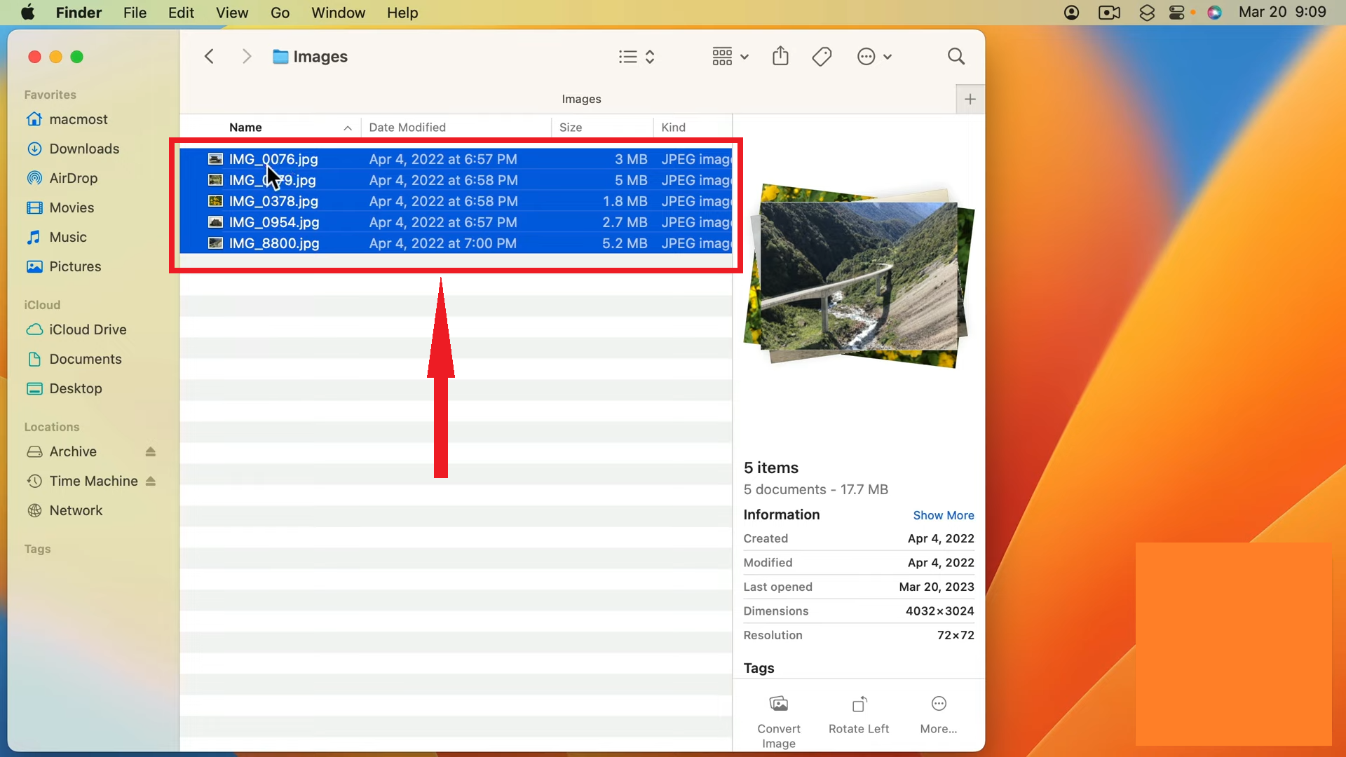 افتح جميع الصور