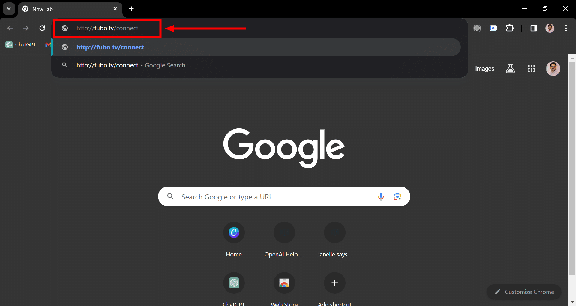 قم بزيارة fubo.tv/connect