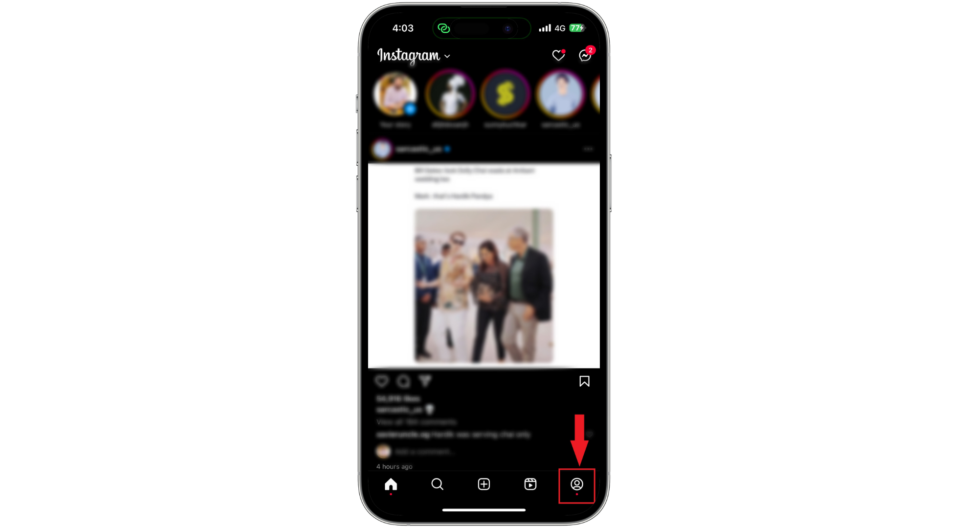 Kliknij swoje zdjęcie profilowe