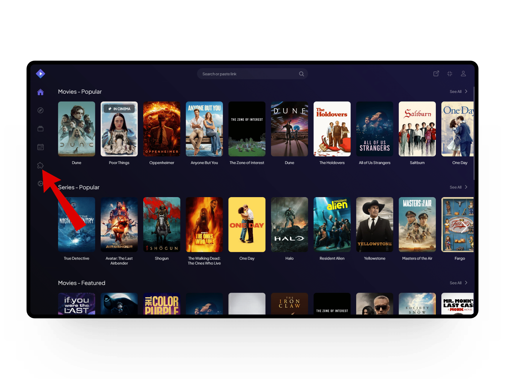 اضغط على أيقونة اللغز