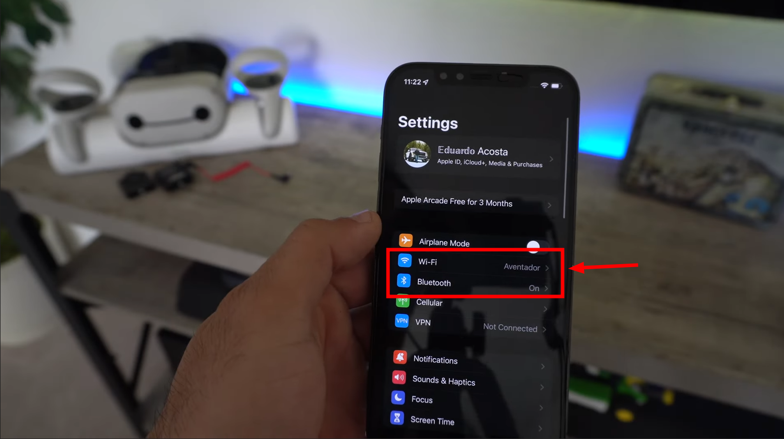 تشغيل Bluetooth و WiFi