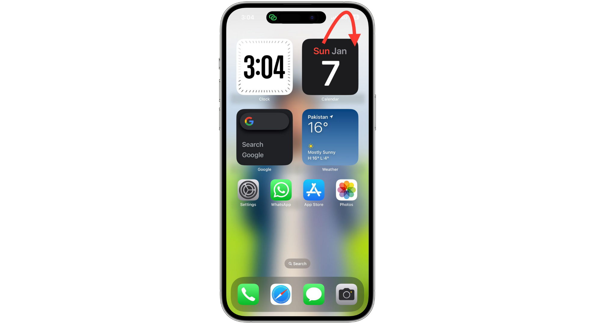 الوصول إلى Control Center