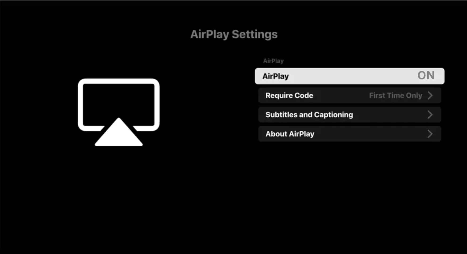 تشغيل AirPlay على تلفاز Samsung TV الخاص بك