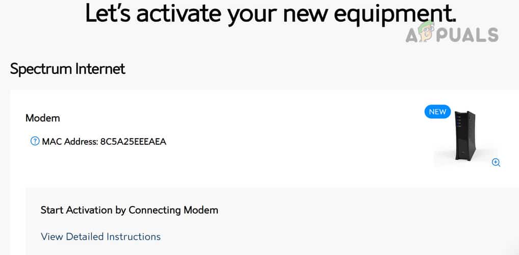 تفعيل مودم Spectrum عبر الإنترنت