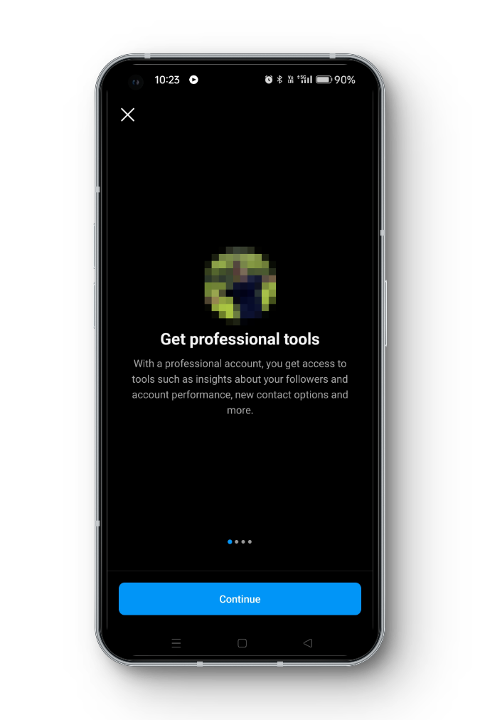 الحصول على أدوات احترافية Instagram