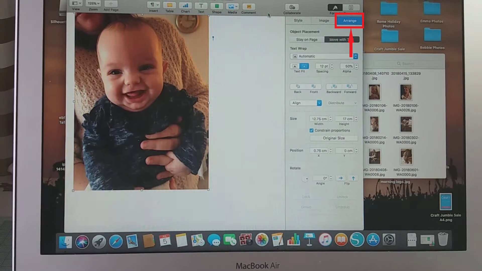 انقر على ترتيب