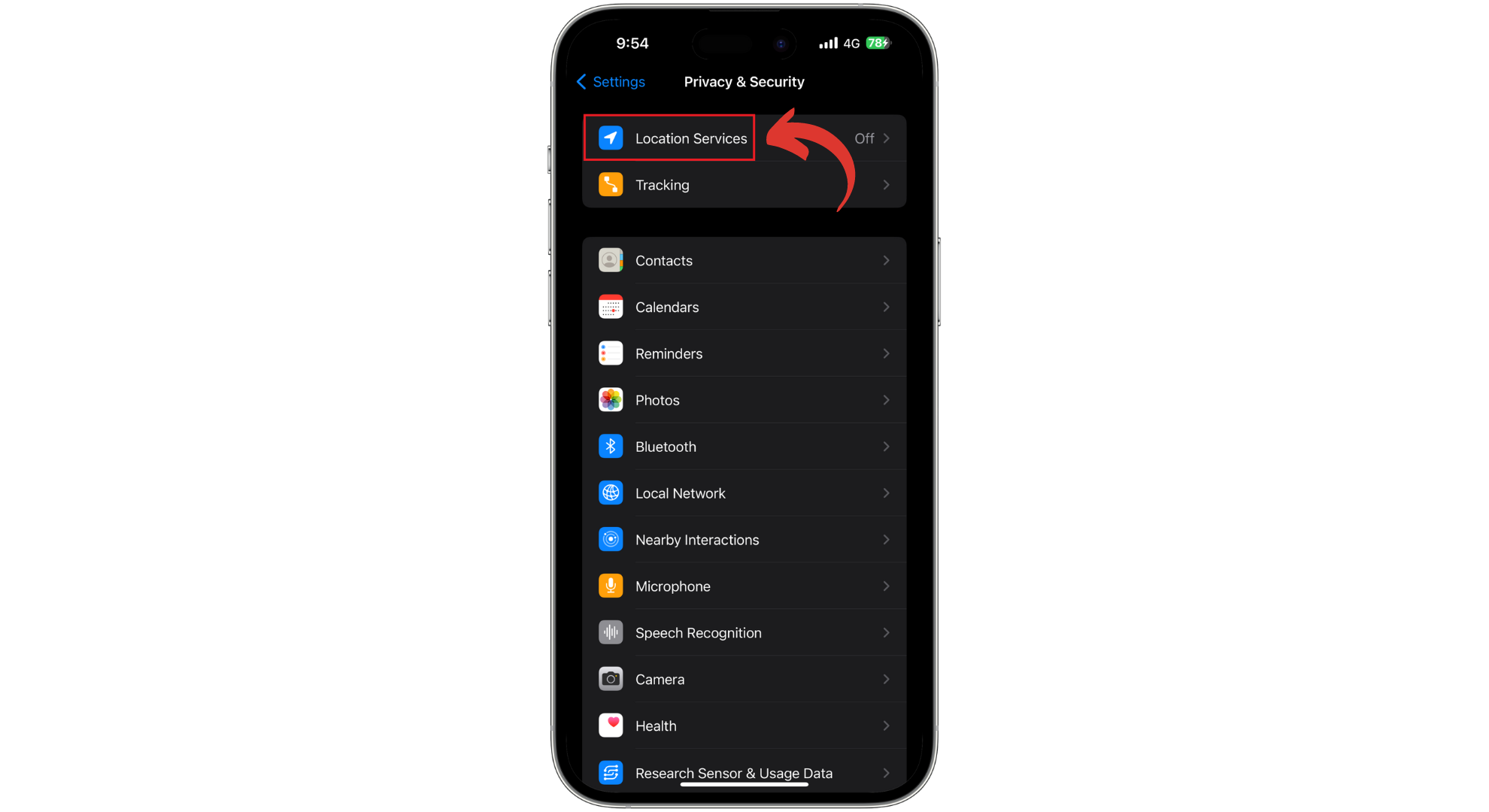اضغط على خدمات الموقع