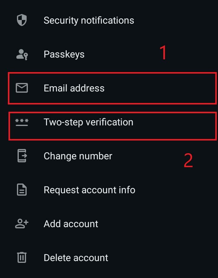تمكين التحقق بخطوتين