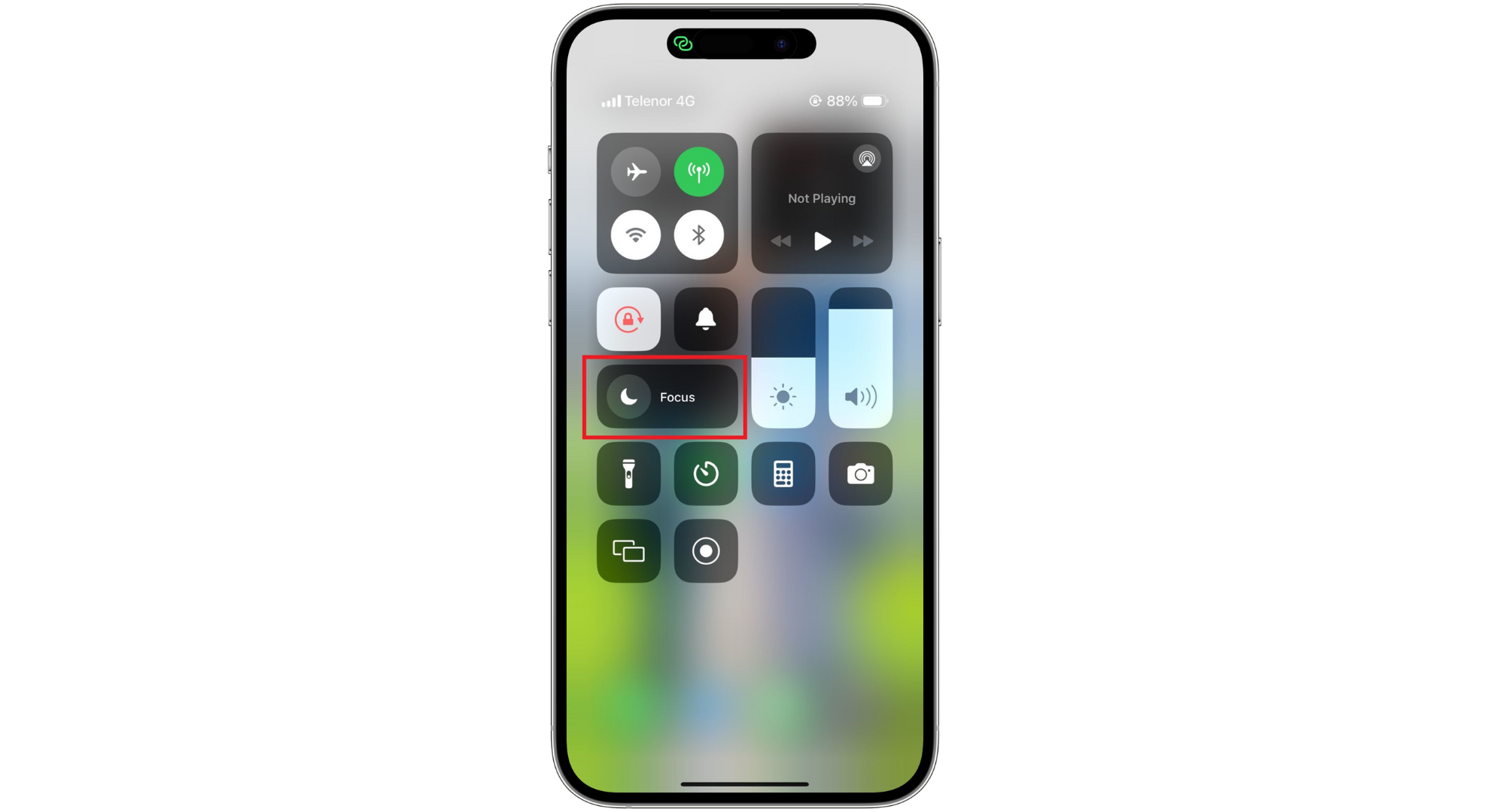 اضغط على التركيز