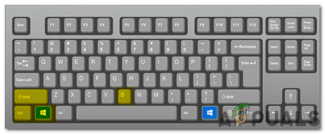 استخدام مفاتيح لوحة المفاتيح “Win+Ctrl+Shift+B” لإعادة تعيين برامج تشغيل الرسوميات الخاصة بك