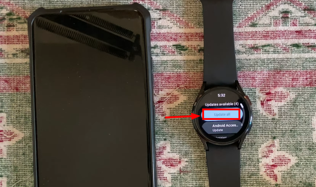 انقر على تحديث الكل