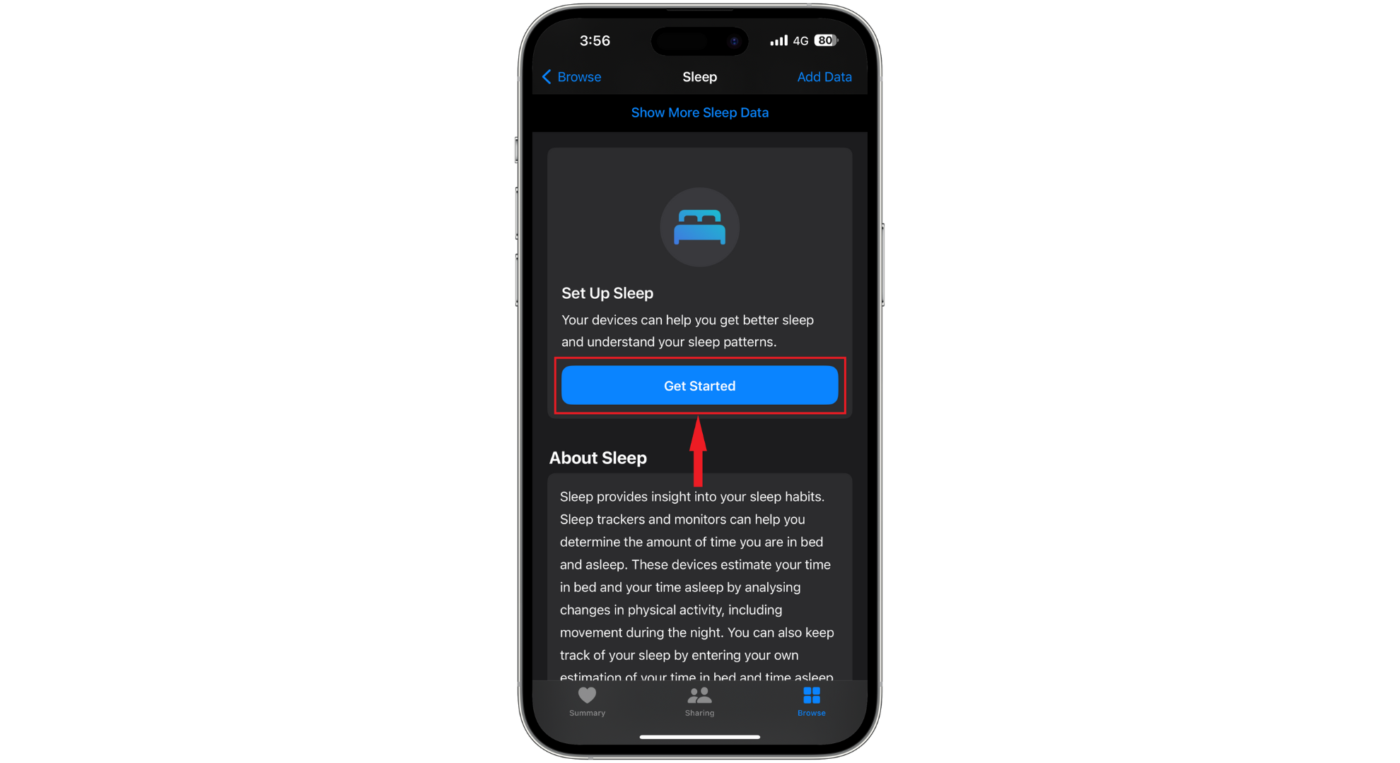 اضغط على بدء الاستخدام