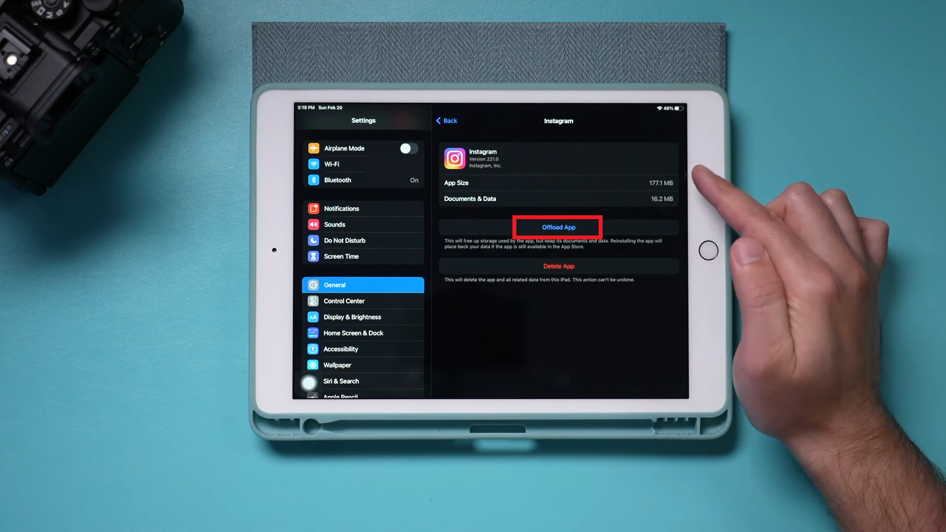 مسح بيانات التطبيقات
