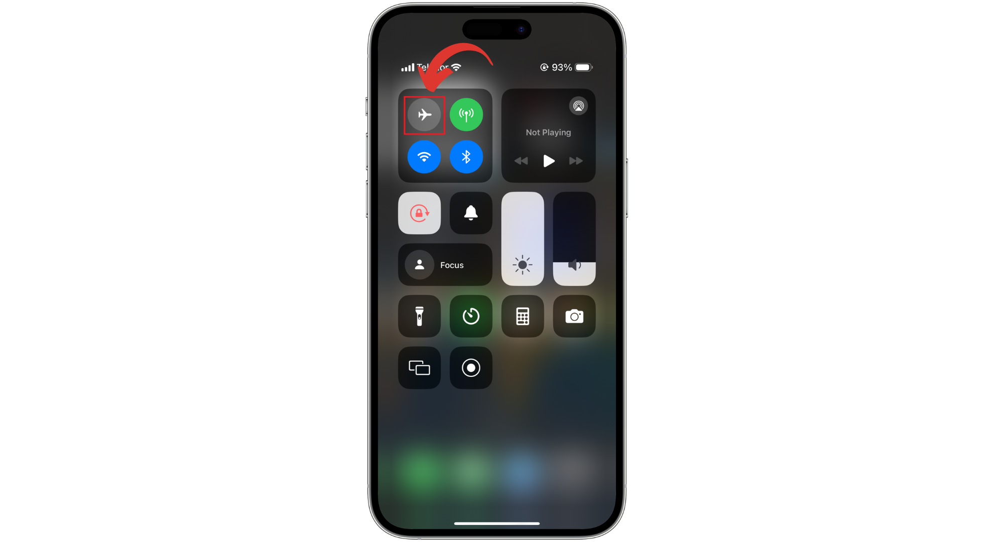 أعد تشغيل وضع الطيران