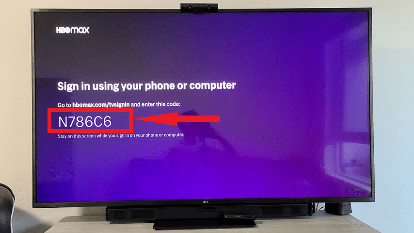 سيظهر رمز مكون من 6 أحرف