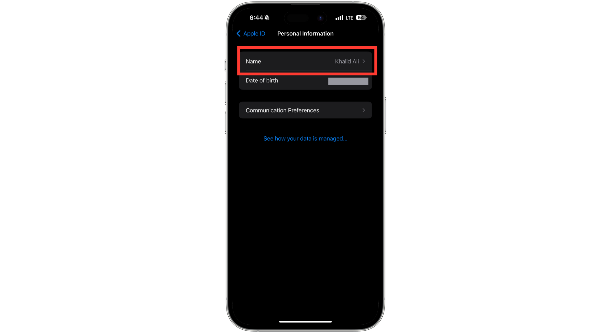 اضغط على الاسم