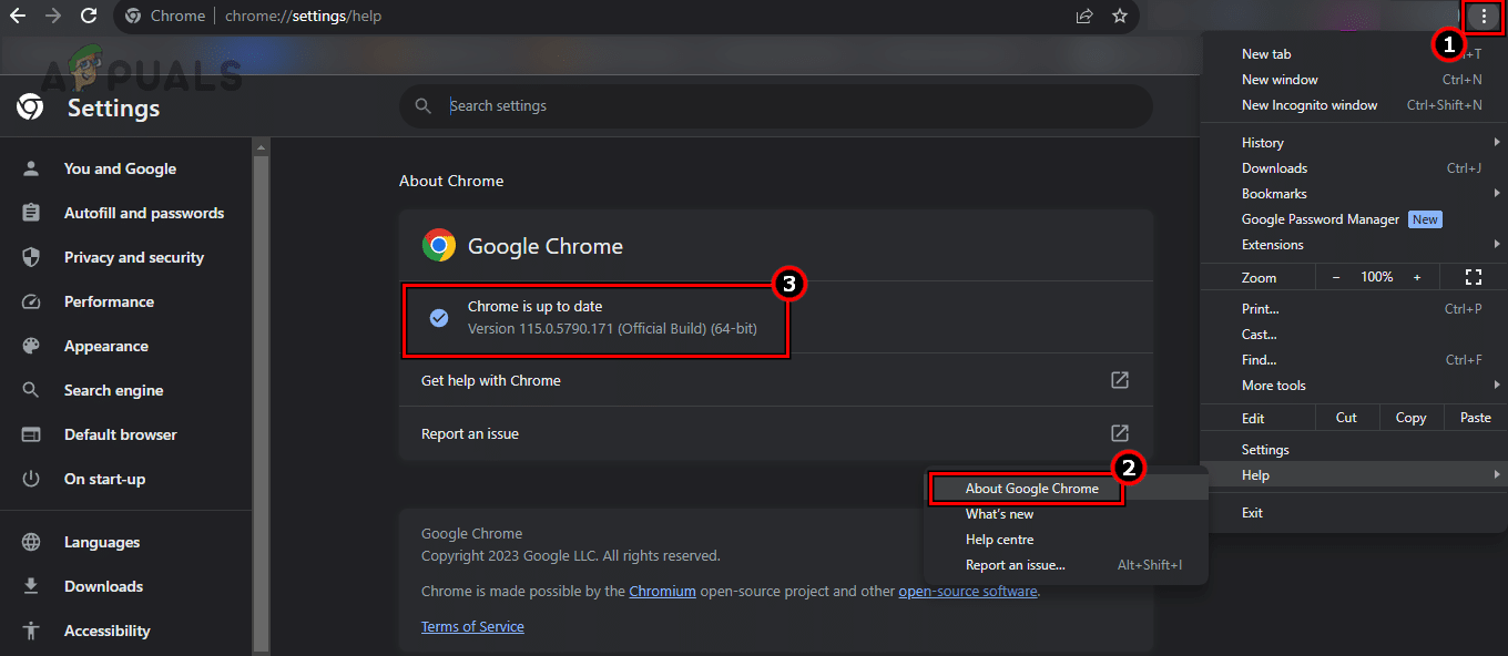 تحديث Google Chrome