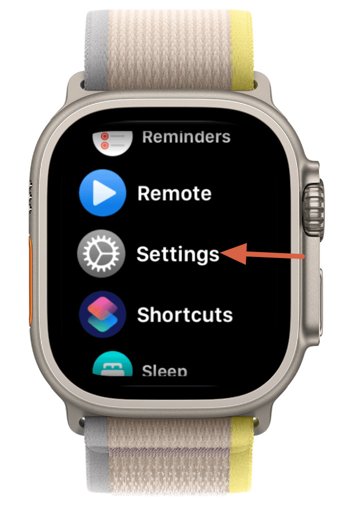 الإعدادات - Apple Watch