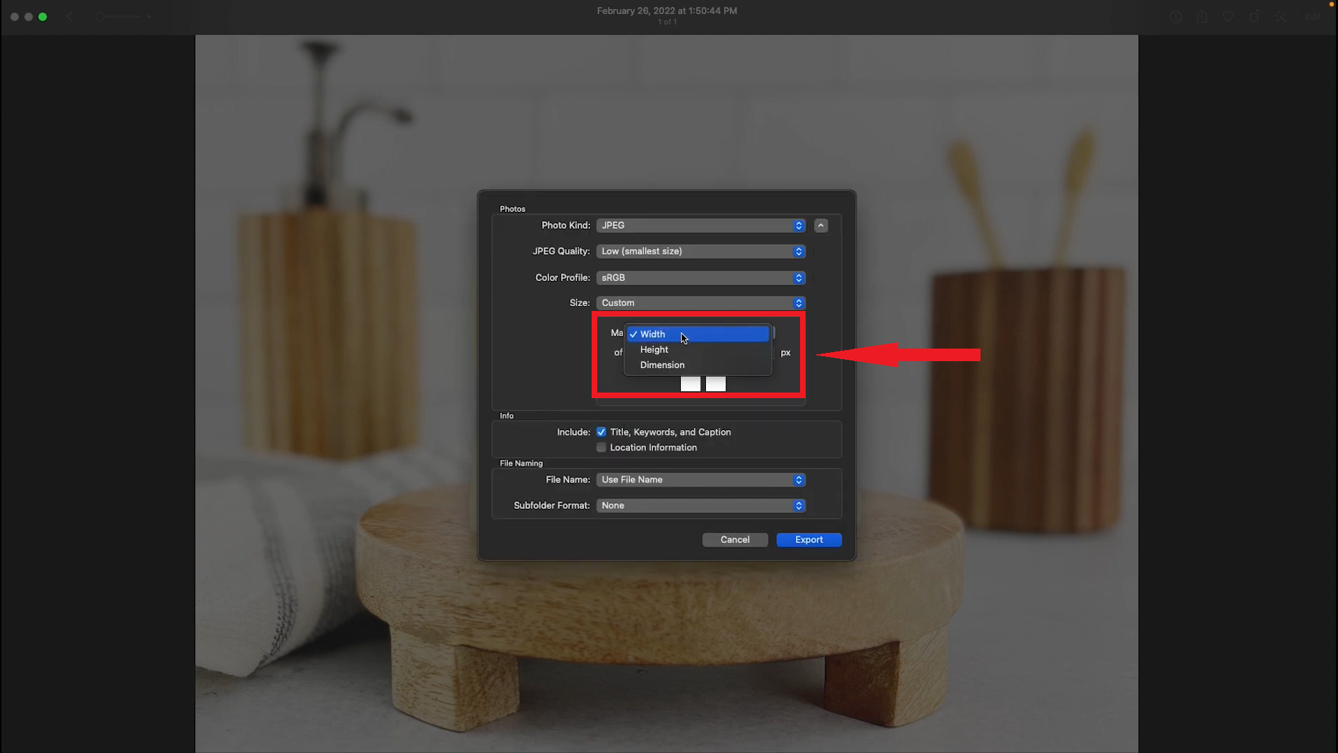 تخصيص الحجم
