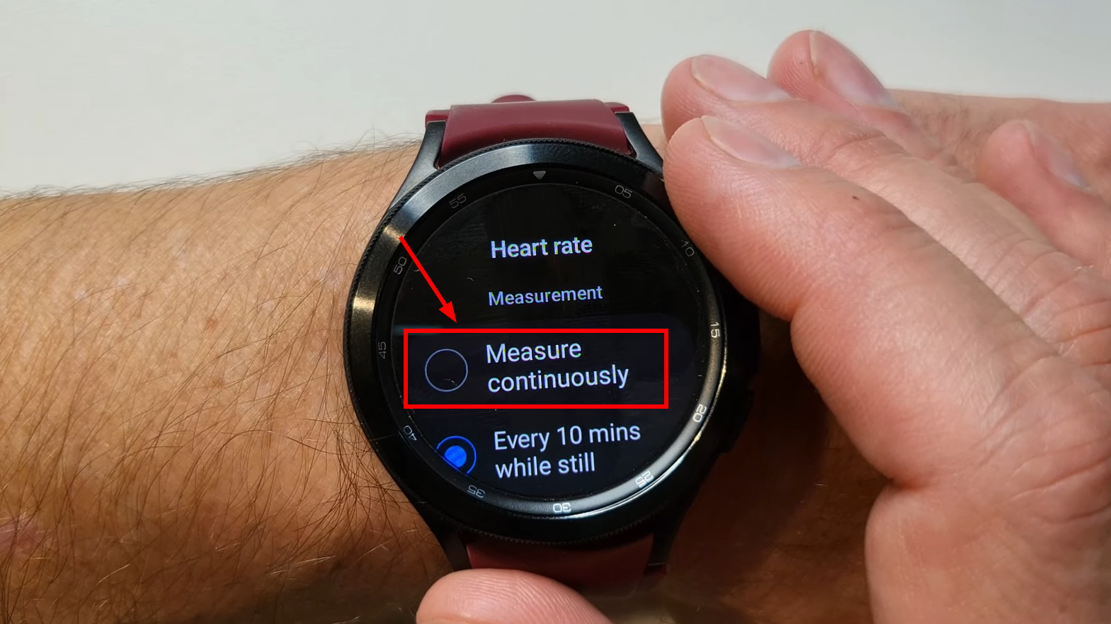 اضغط على قياس مستمر