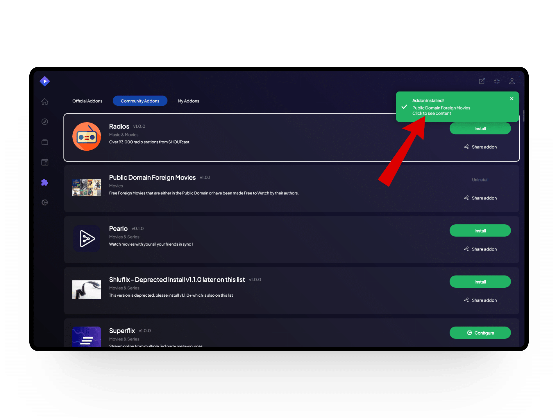 اكتمل التثبيت