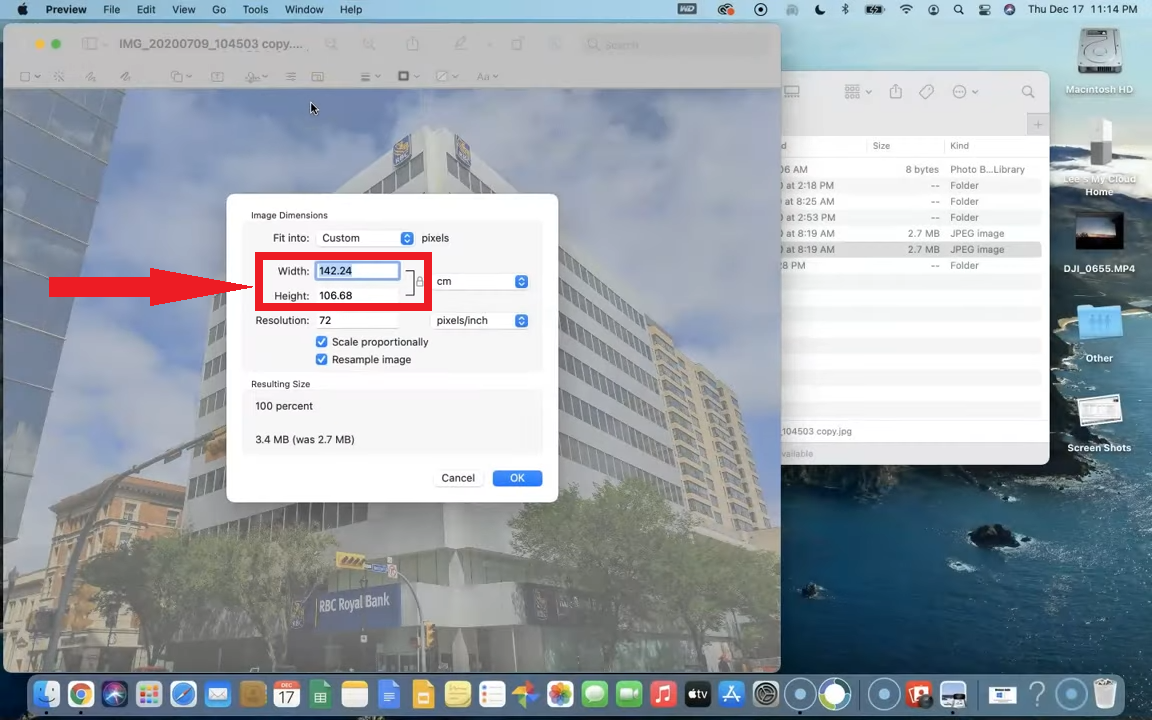 يمكنك تعديل الحجم