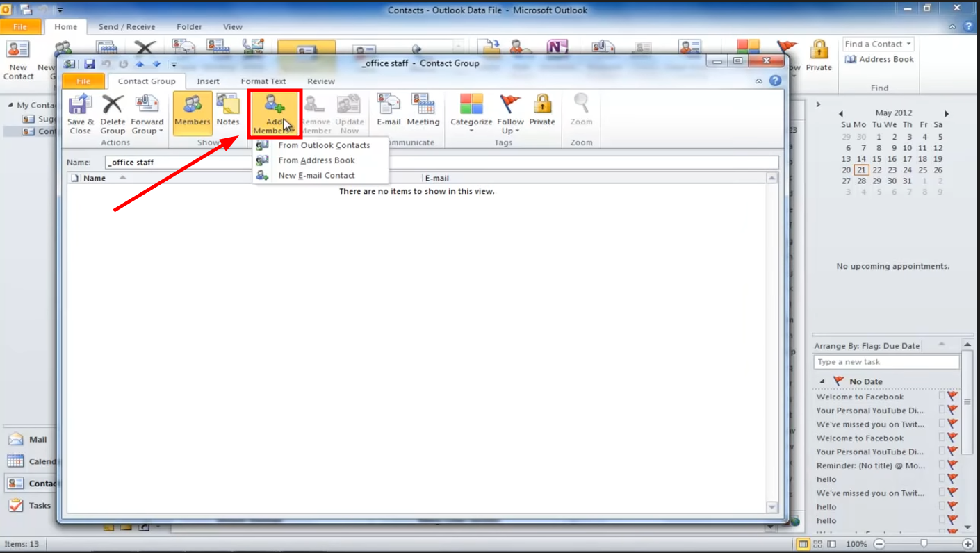 4. انقر على إضافة أعضاء
