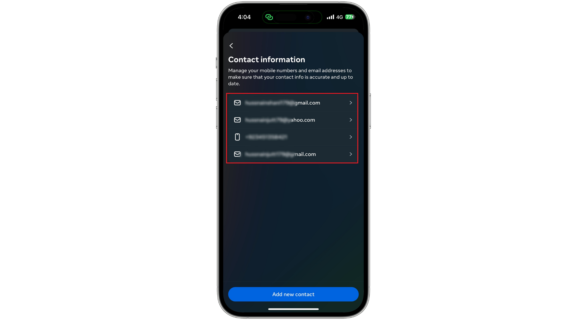 تأكد من تقديم جميع المعلومات
