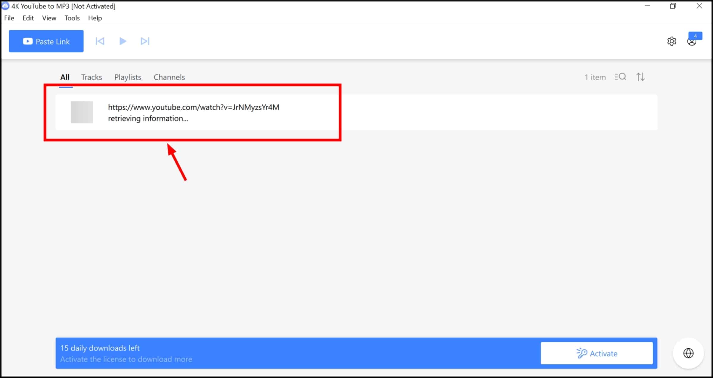 هذا سيبدأ العملية