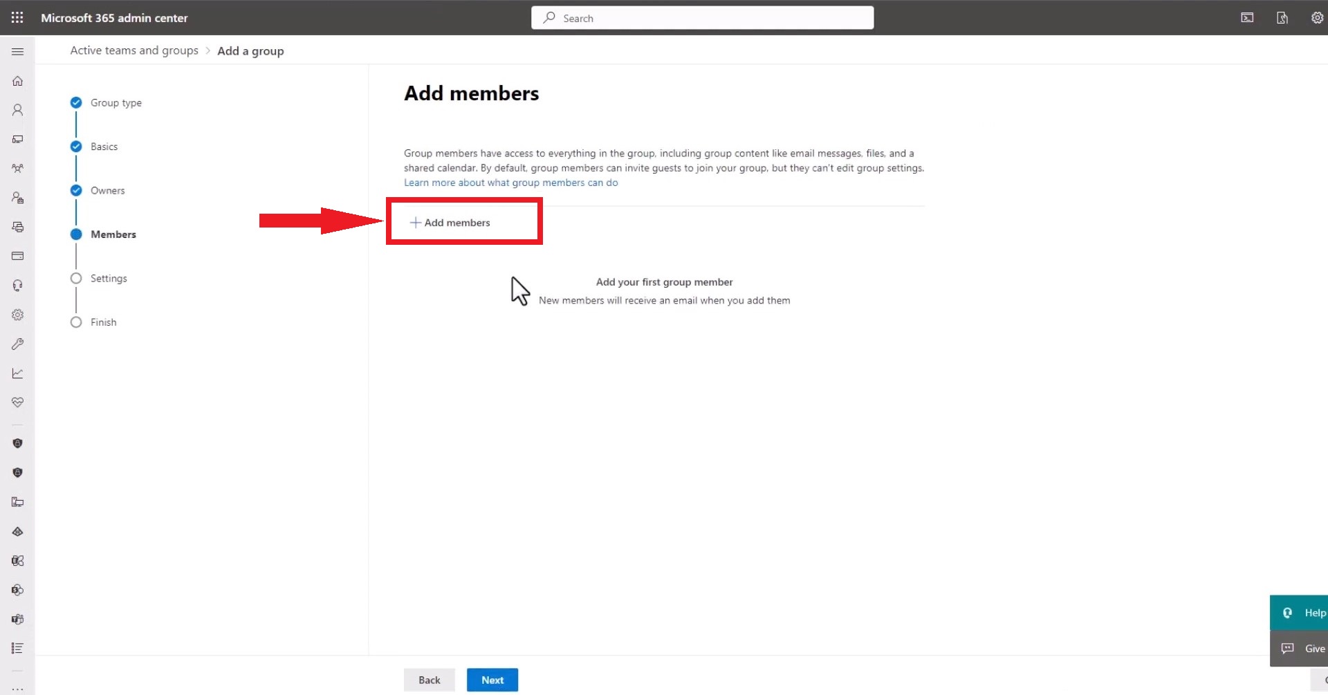 أضف أعضاء إلى مجموعتك