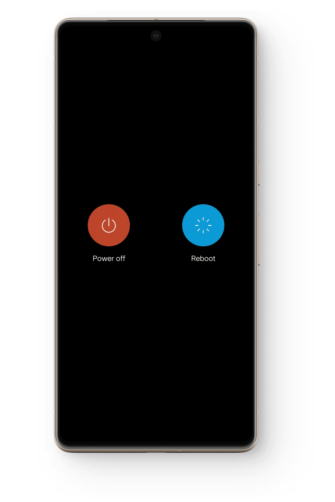 إعادة تشغيل هاتف Android