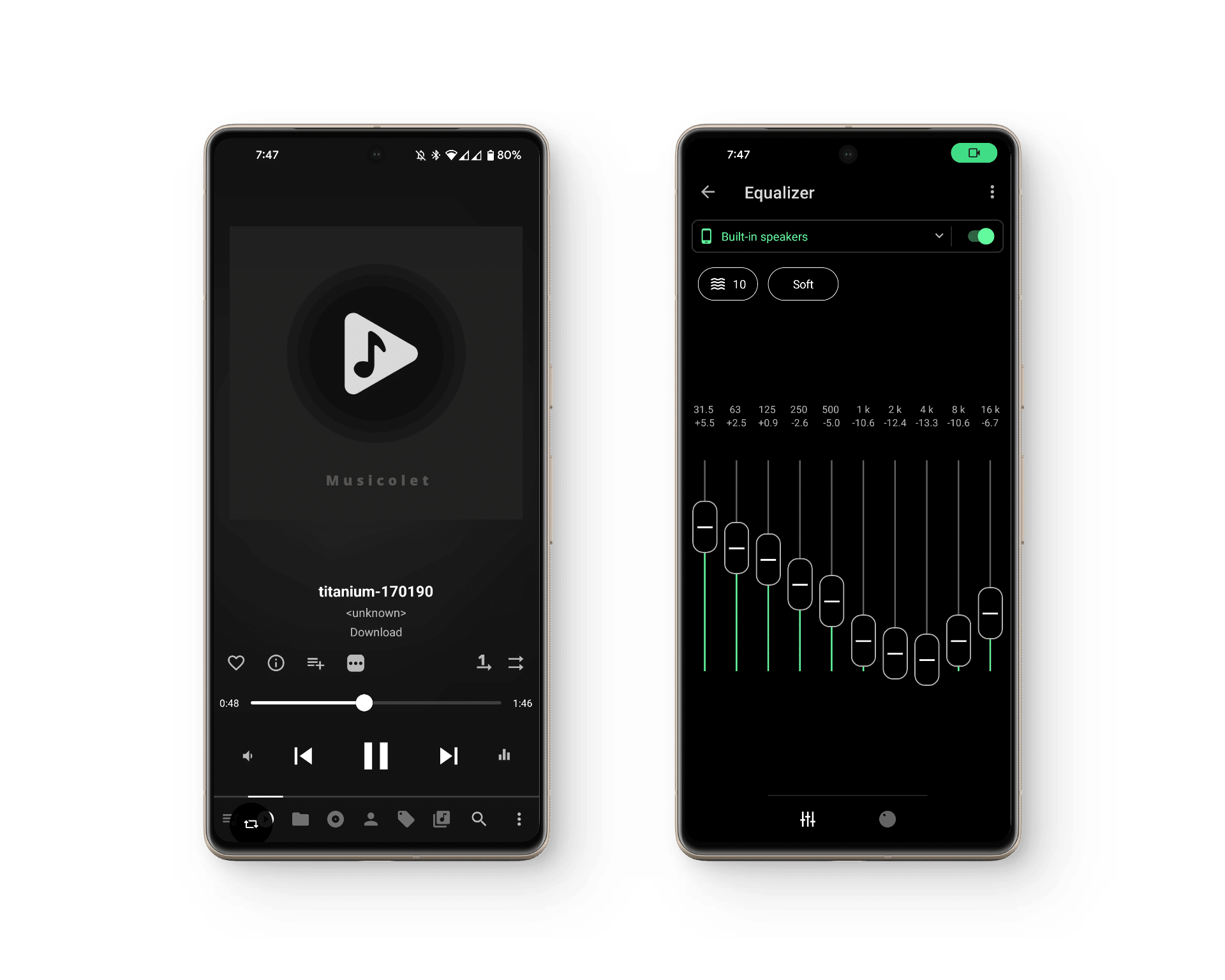 صورة لتطبيق Musicolet