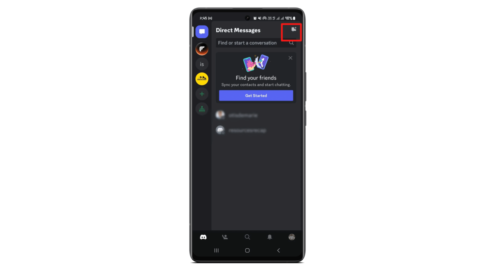 انقر على علامة "+"