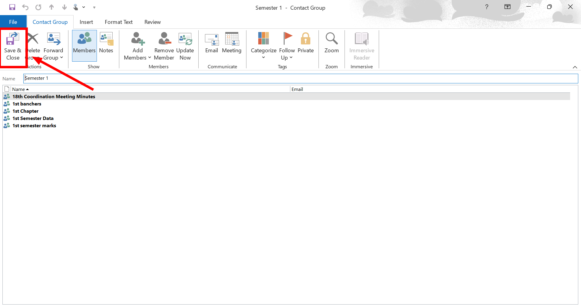 انقر على حفظ وإغلاق