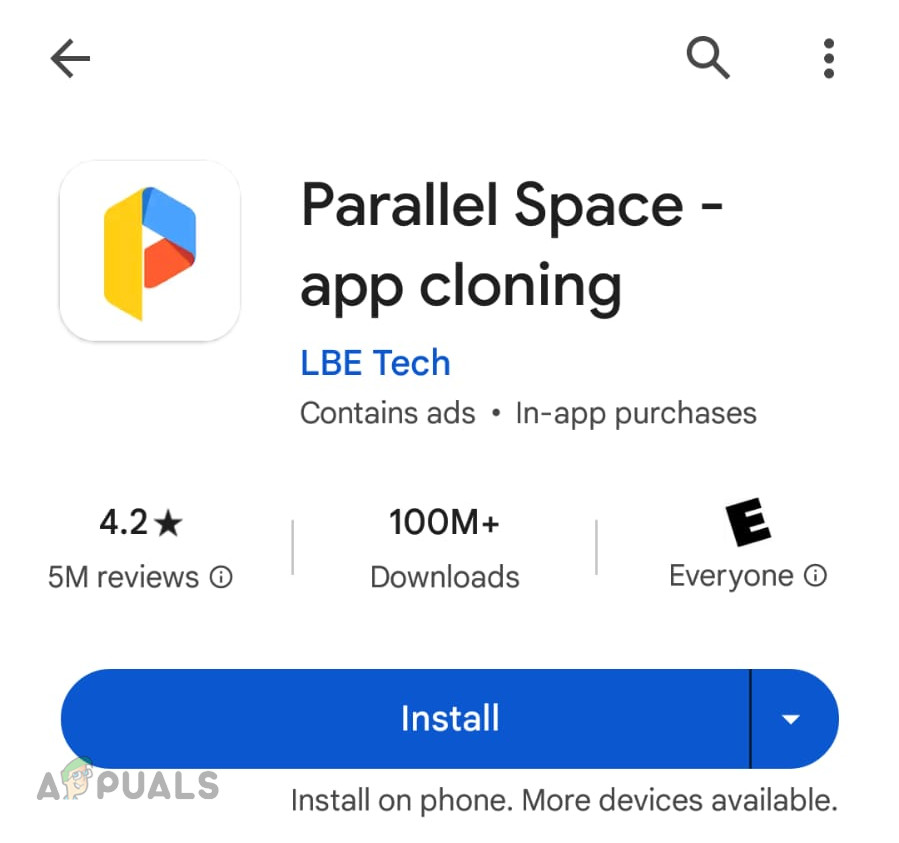 تثبيت تطبيق Parallel Space على هاتف Android