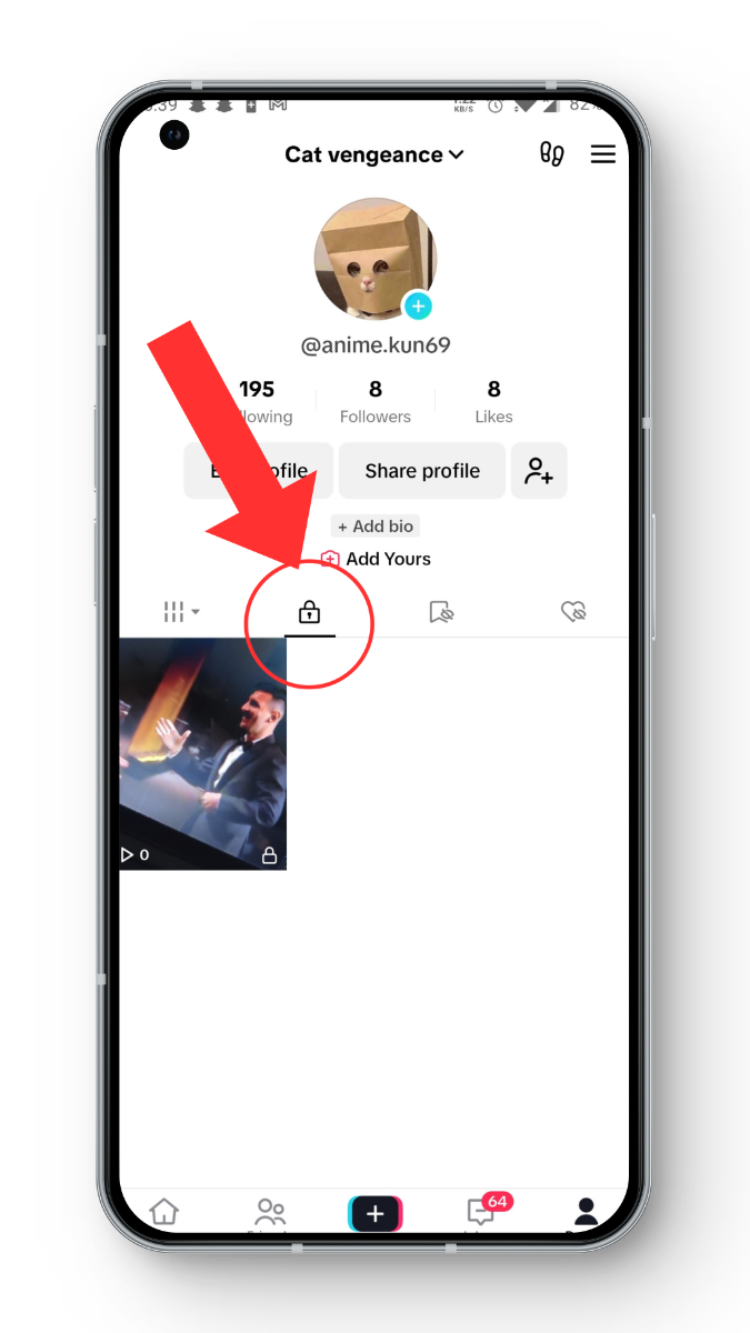 الفيديوهات الخاصة في TikTok